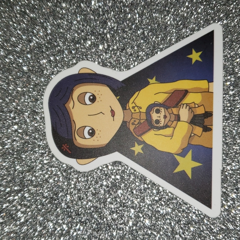 CORALINE Waterproof Sticker Doll Triangle